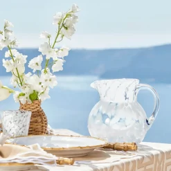 Dappled White Water Jug