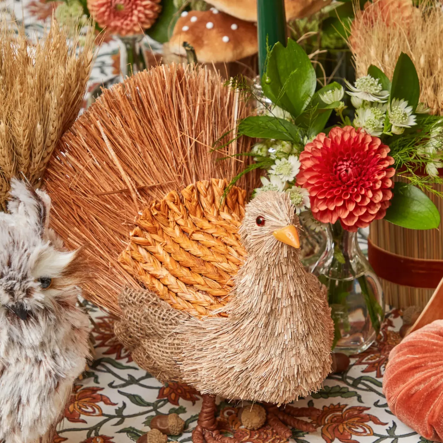 Decorative Raffia Turkey