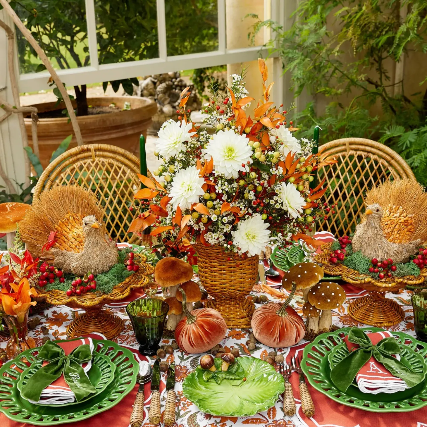 Decorative Raffia Turkey