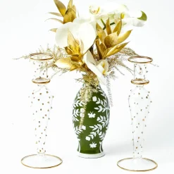 Dotty Gold Candle Holder (Pair)