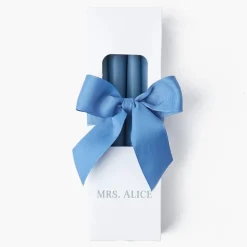Dusty Blue Candles (Set of 8)