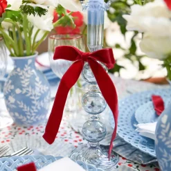 Eden Blue Candle Holder (Pair)