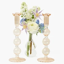 Eden Chestnut Candle Holder (Pair)