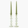Eden Green Candle Holders (Pair)