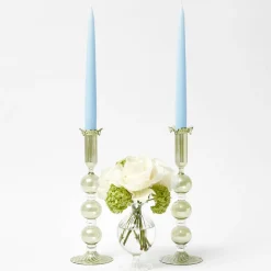 Eden Green Candle Holders (Pair)