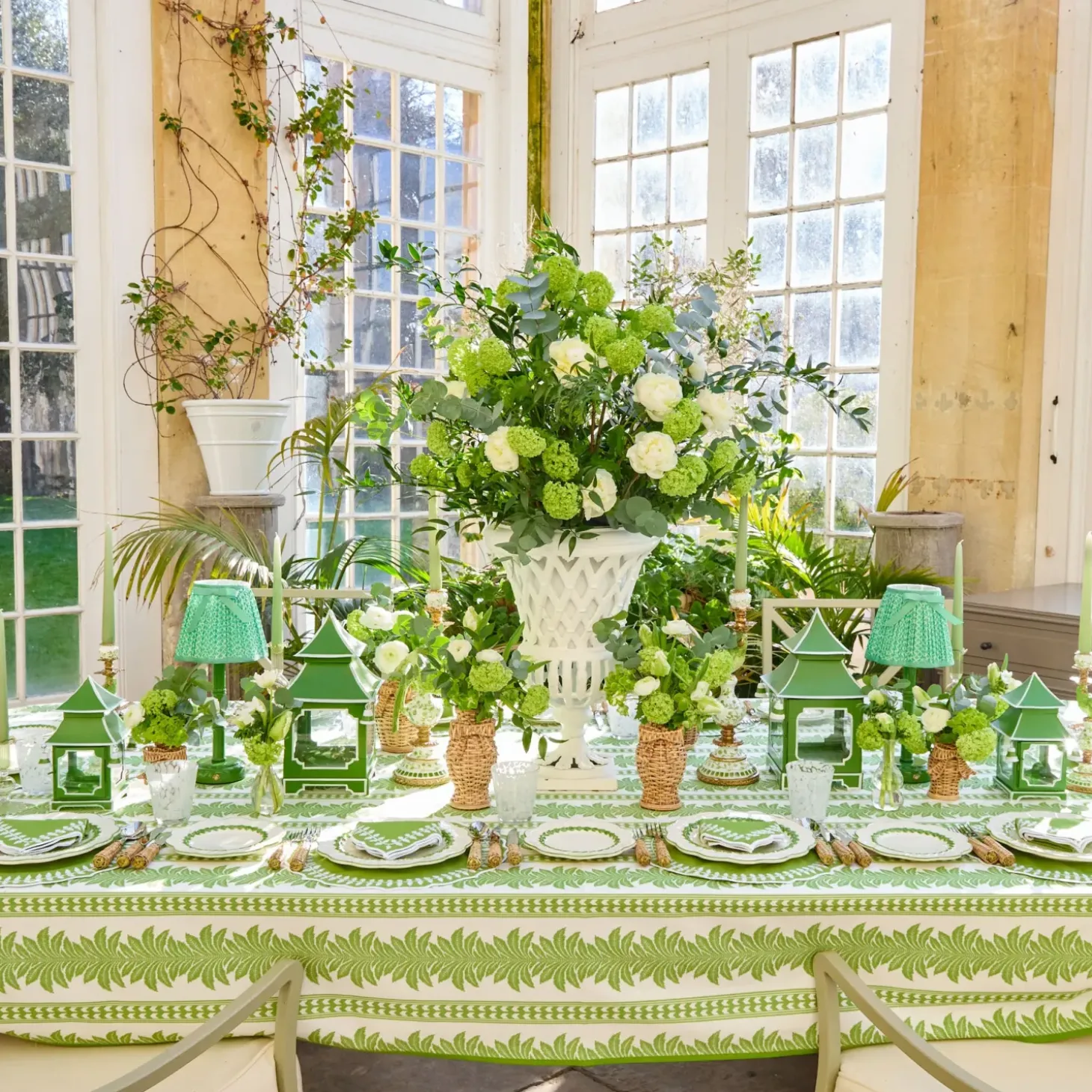 Eden Green Candle Holders (Pair)