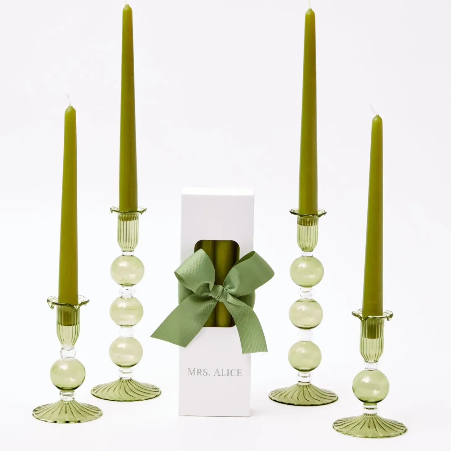 Eden Green Candle Set (Apple Green)