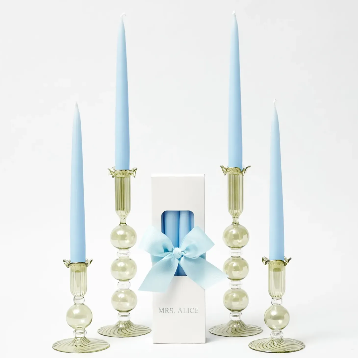 Eden Green Candle Set (Ice Blue)