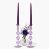 Eden Purple Candle Holder (Pair)