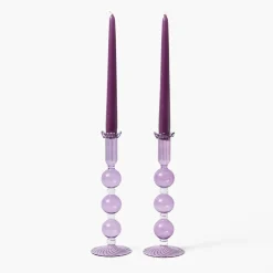 Eden Purple Candle Holder (Pair)