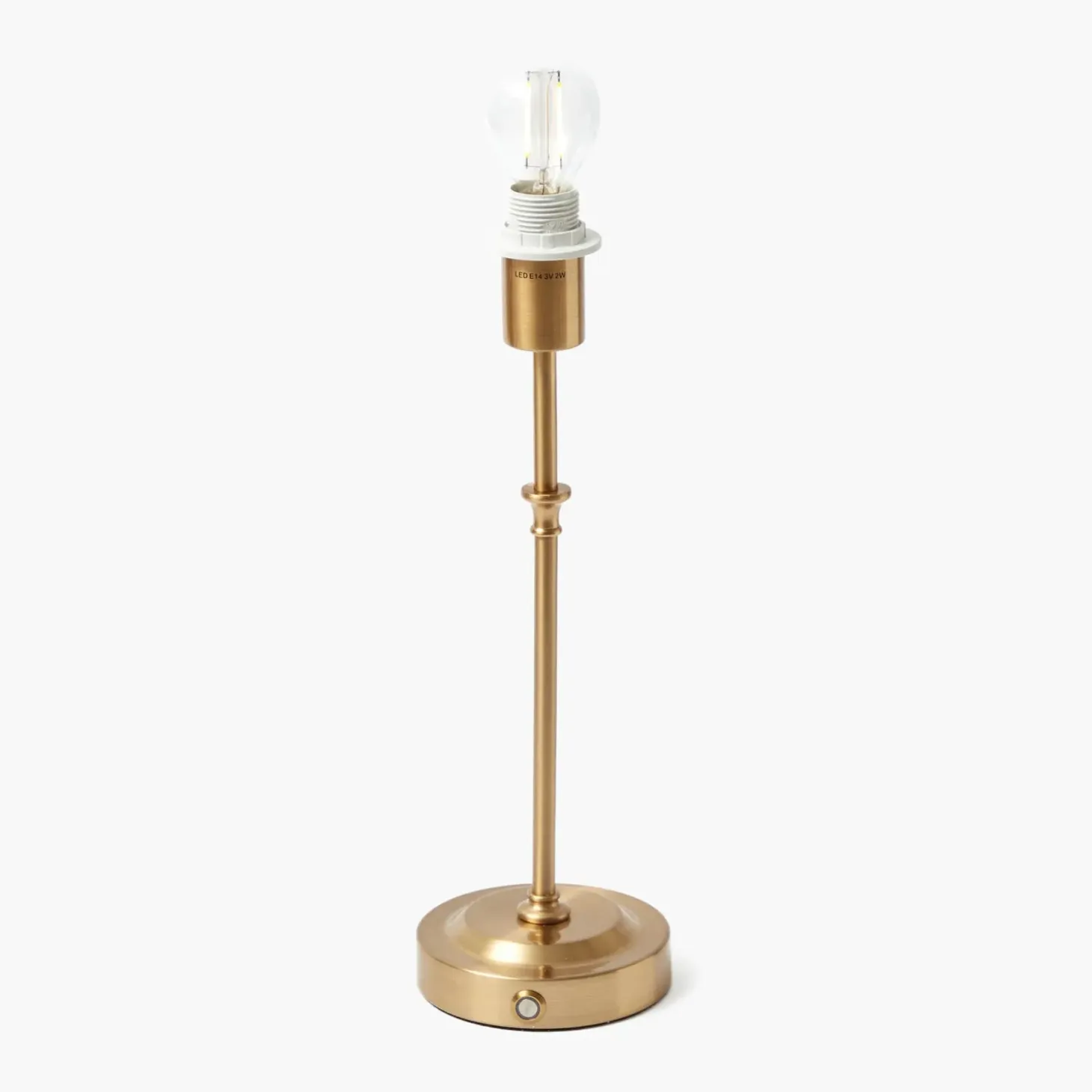 Edie Tall Rechargeable Lamp with Pink Lotus Shade (18cm)