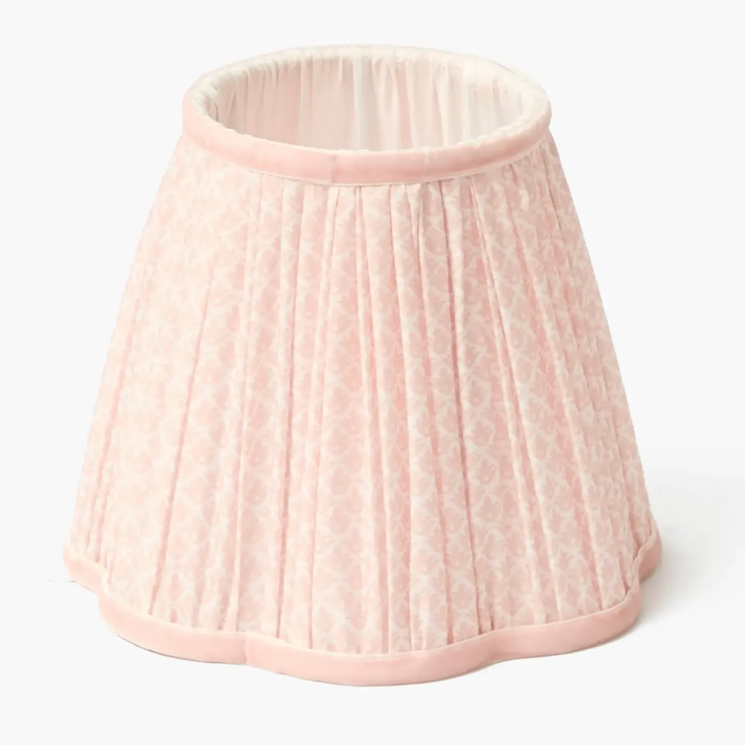Edie Tall Rechargeable Lamp with Pink Lotus Shade (18cm)