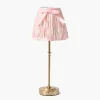 Edie Tall Rechargeable Lamp with Pink Ikat Bow Shade (18cm)