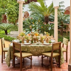 Edith Sand & Green Napkins (Set of 4)
