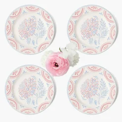 Eliza Floral Starter Plates (Set of 4)