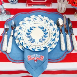 Elizabeth Blue Garland Dinner Plate
