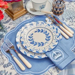 Elizabeth Blue Garland Dinner & Starter Plates (Set of 8)