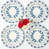 Elizabeth Blue Garland Dinner Plates (Set of 4)