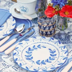 Elizabeth Blue Garland Starter Plates (Set of 4)