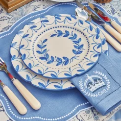 Elizabeth Blue Garland Starter Plate