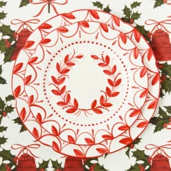 Elizabeth Red Garland Dinner & Starter Plates (Set of 8)
