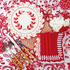 Elizabeth Red Garland Dinner Plate