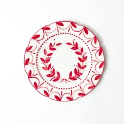 Elizabeth Red Garland Starter Plates