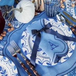 Eloise Blue & Navy Napkins (Set of 4)