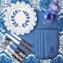 Eloise Blue & Navy Napkins (Set of 4)
