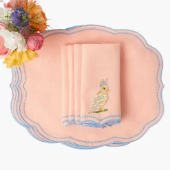 Eloise Coral & Blue Placemats (Set of 4)
