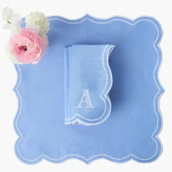 Eloise Periwinkle Placemats & Napkins (Set of 4)