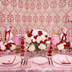 Eloise Pink & Red Placemats (Set of 4)