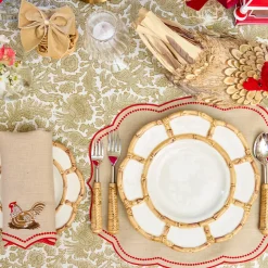 Eloise Putty & Red Placemats (Set of 4)