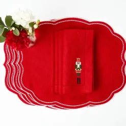 Eloise Red Placemats (Set of 4)