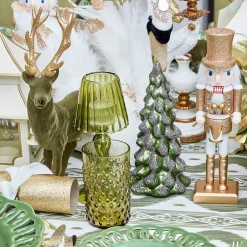 Emerald Glass Christmas Tree (Pair)