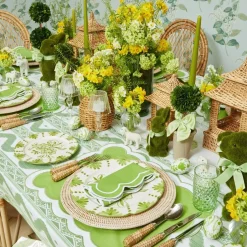Emerald Hobnail Glasses & Jug Set