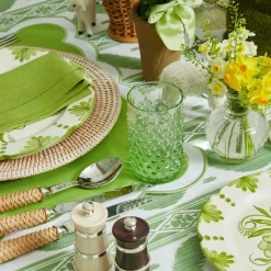 Emerald Hobnail Glasses & Jug Set