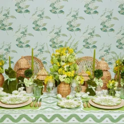 Emerald Hobnail Glasses (Set of 6)
