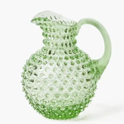 Emerald Hobnail Jug