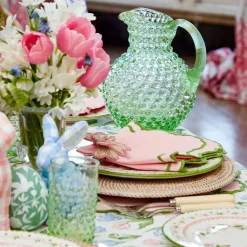 Emerald Hobnail Jug