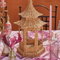Emi Rattan Pagoda Lantern