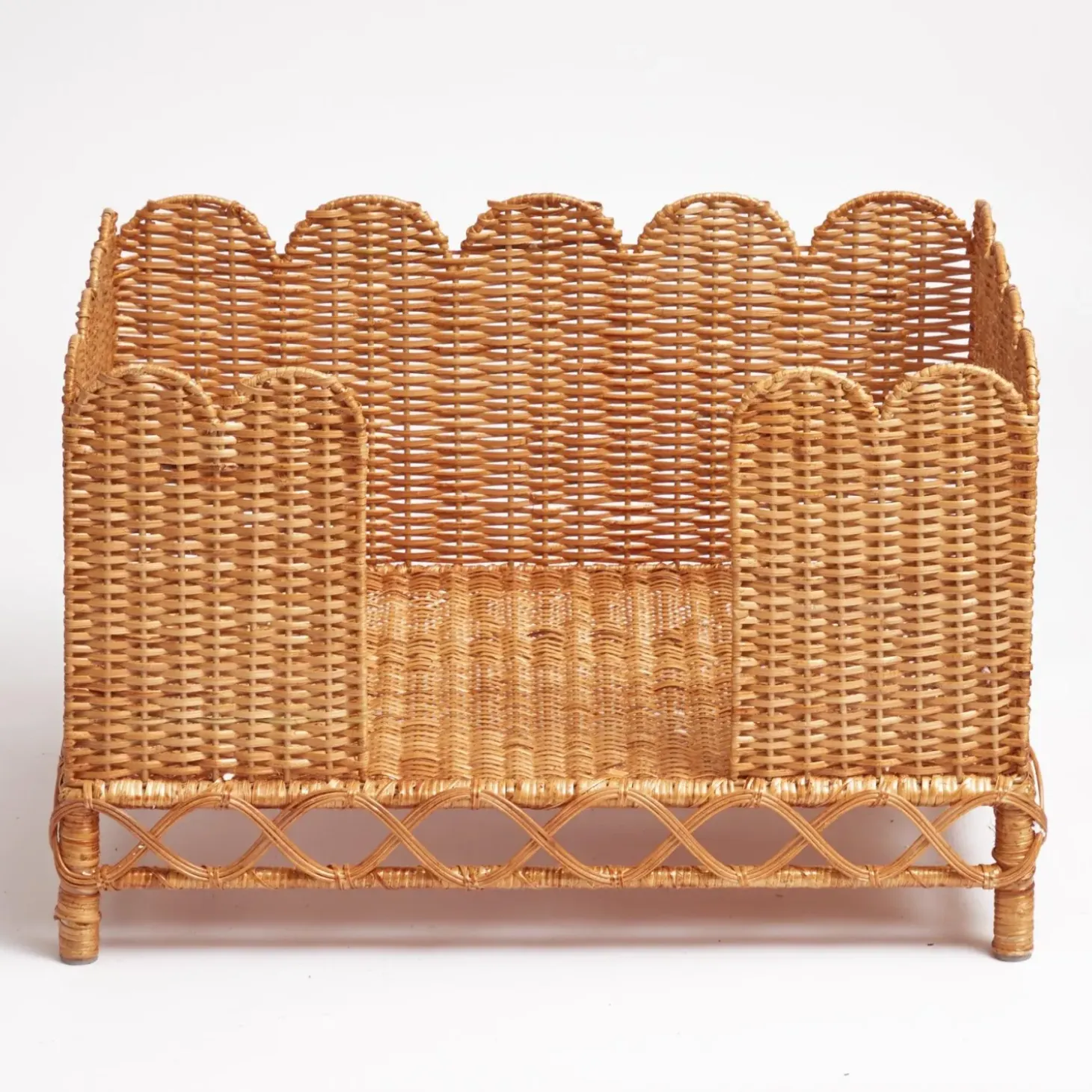 Ethel Rattan Dog Bed