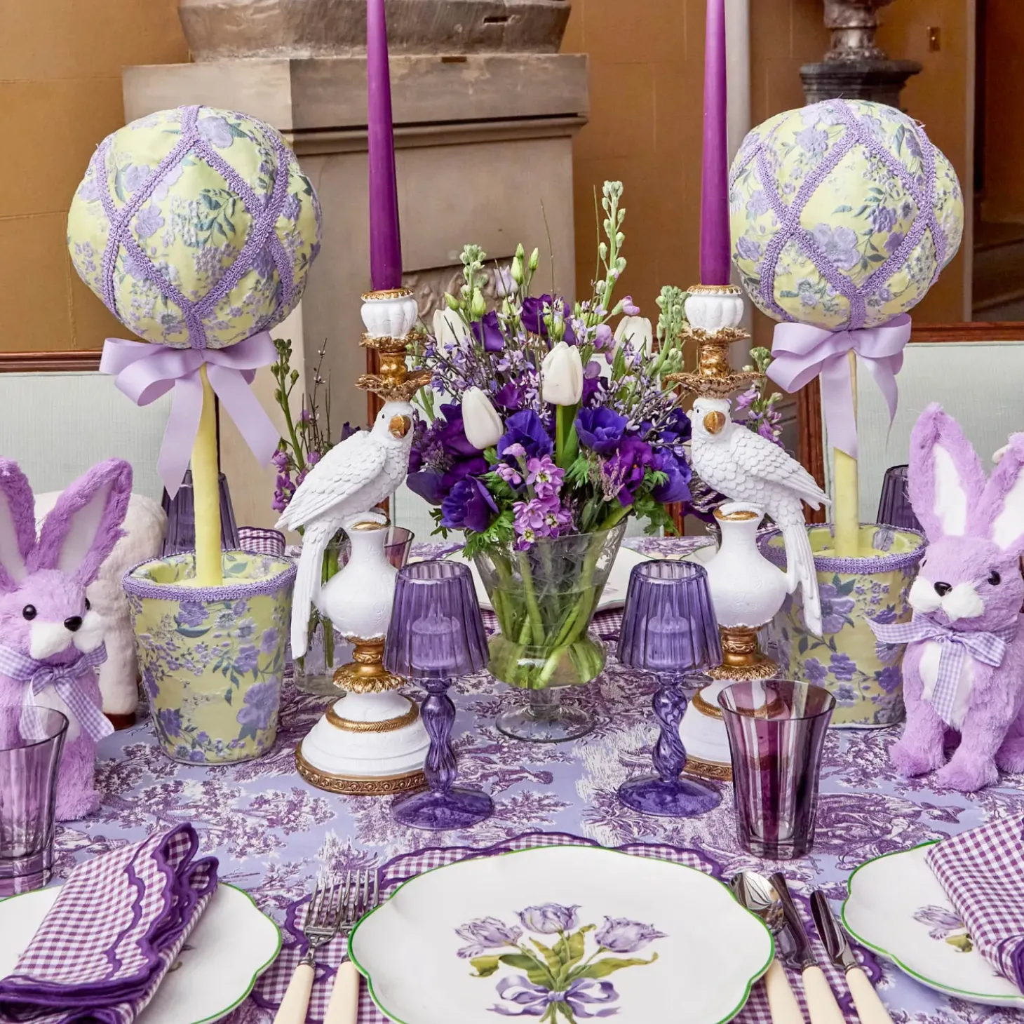 Fabric Easter Egg Tree (Pair)