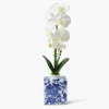 Faux Orchid in Chinoiserie Vase