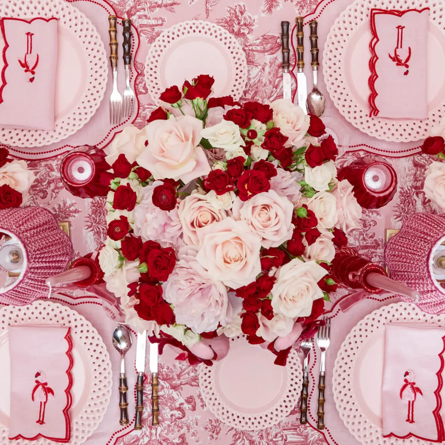 Faye Pink Flamingo Napkins (Set of 4)