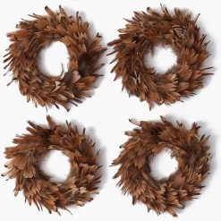 Feather Wreath (Set of 4)