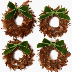 Feather Wreath (Set of 4)