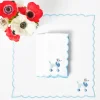 Fifi Blue Poodle Linen Napkins (Set of 4)