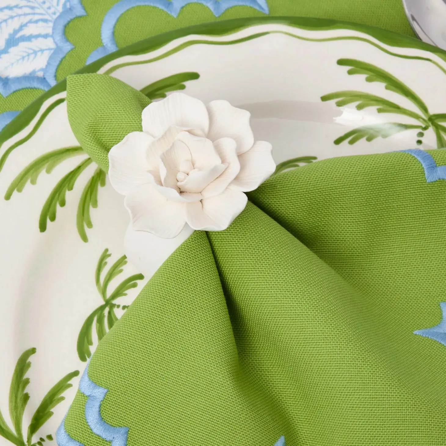 Fiore Porcelain Napkin Rings (Set of 4)