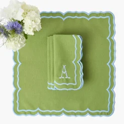 Fleur Green Napkins (Set of 4)